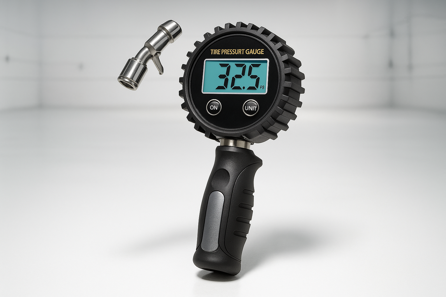 Tire pressure gauge for cars